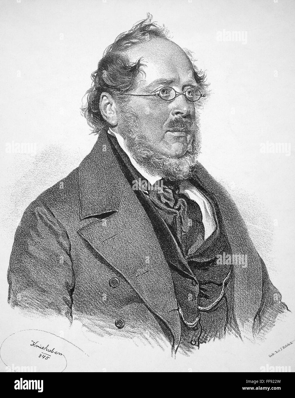 GEORG FRIEDRICH LIST /n(1789-1846). German (naturalized U.S.) political ...
