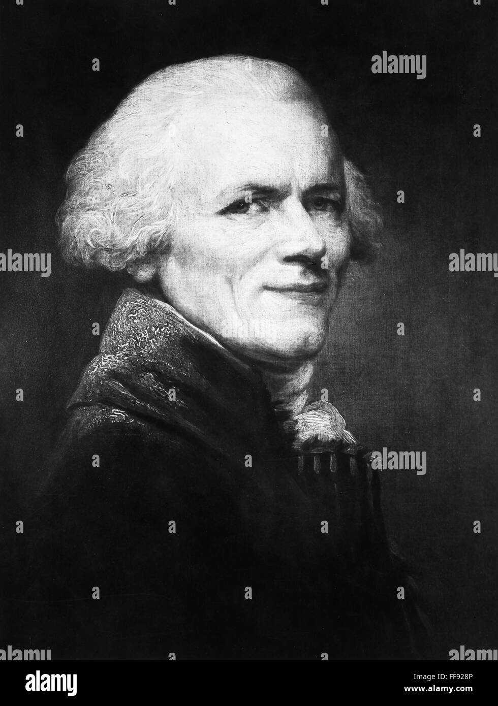 MAXIMILIEN ROBESPIERRE /n(17581794). French revolutionist. Oil on