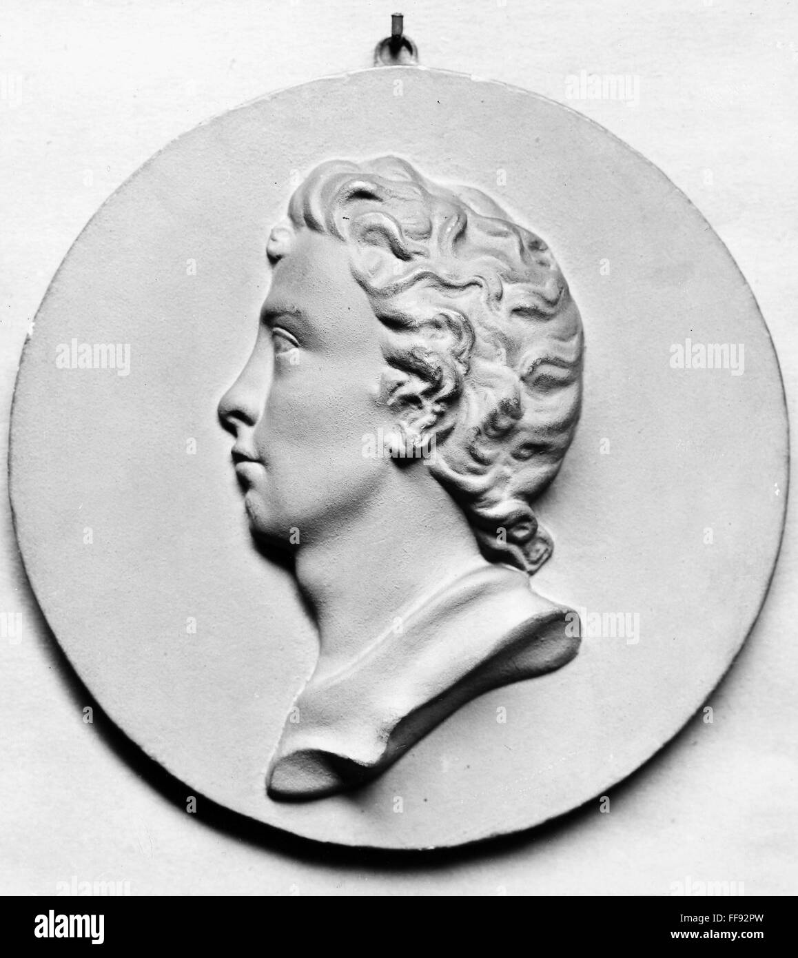 PERCY BYSSHE SHELLEY /n(1792-1822). English poet. Plaster cast of a ...