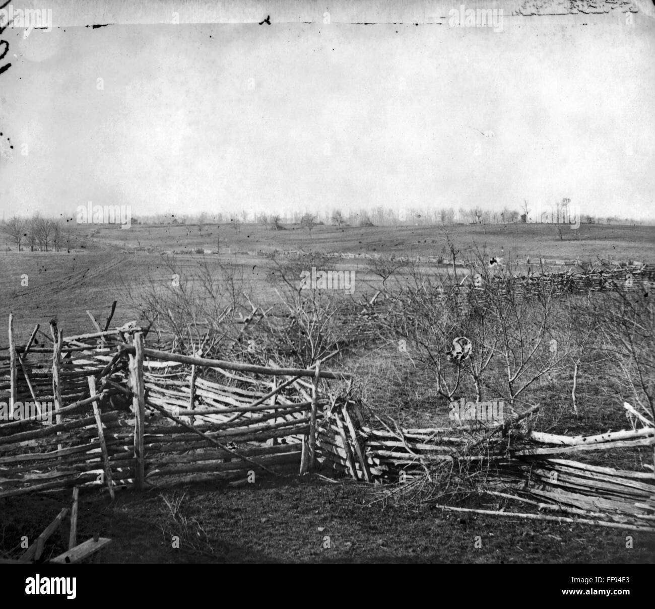 CIVIL WAR: BULL RUN, 1861. /nThe battlefield at Bull Run, Virginia ...