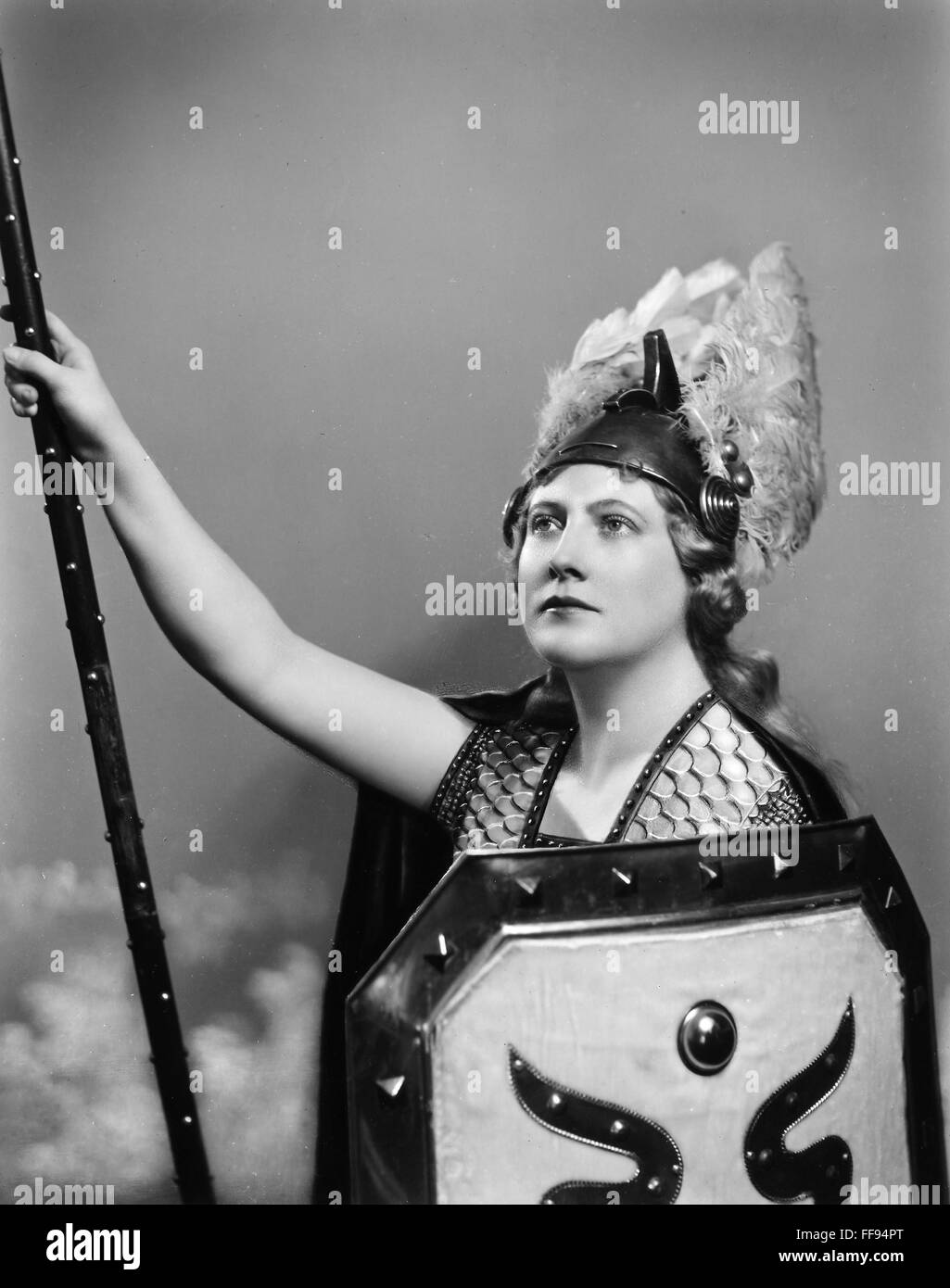 HELEN TRAUBEL (1903-1972). /nAmerican operatic soprano. In the role of Brunnhilde in Richard Wagner's opera 'Die Walkure.' Stock Photo