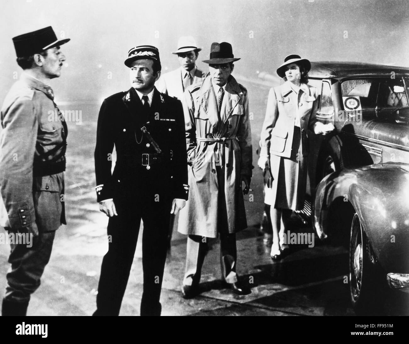 CASABLANCA, 1942. /nClaude Rains (second from left), Paul Henreid