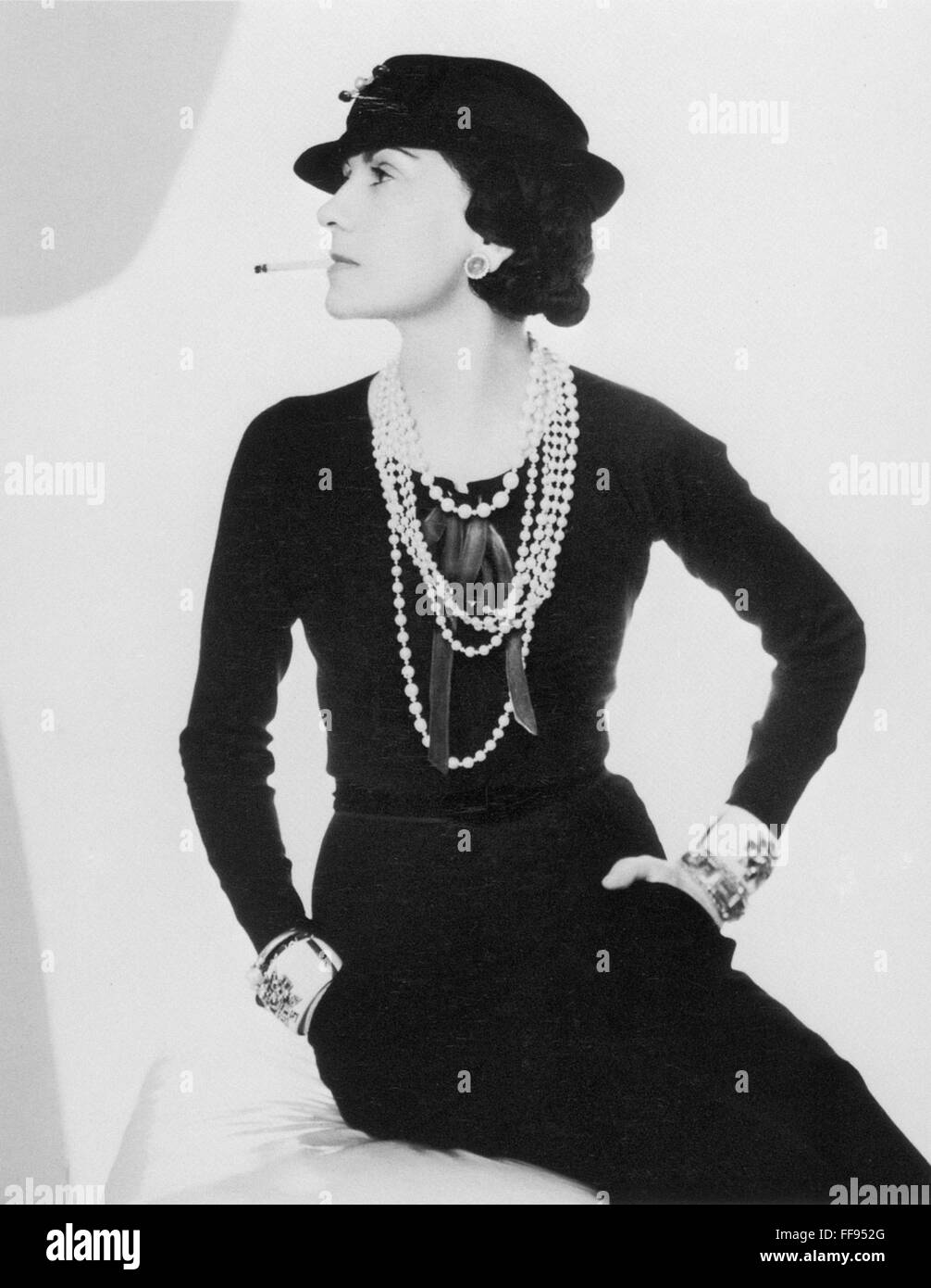 GABRIELLE 'COCO' CHANEL /n(1883-1971). French dress designer. Photograph  c1935 by Man Ray Stock Photo - Alamy