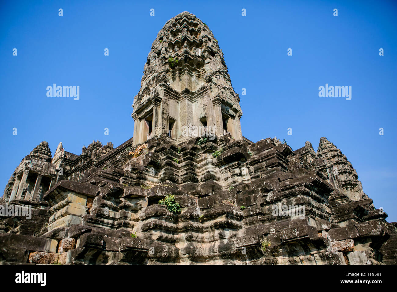 Angkor Wat temple structure Stock Photo