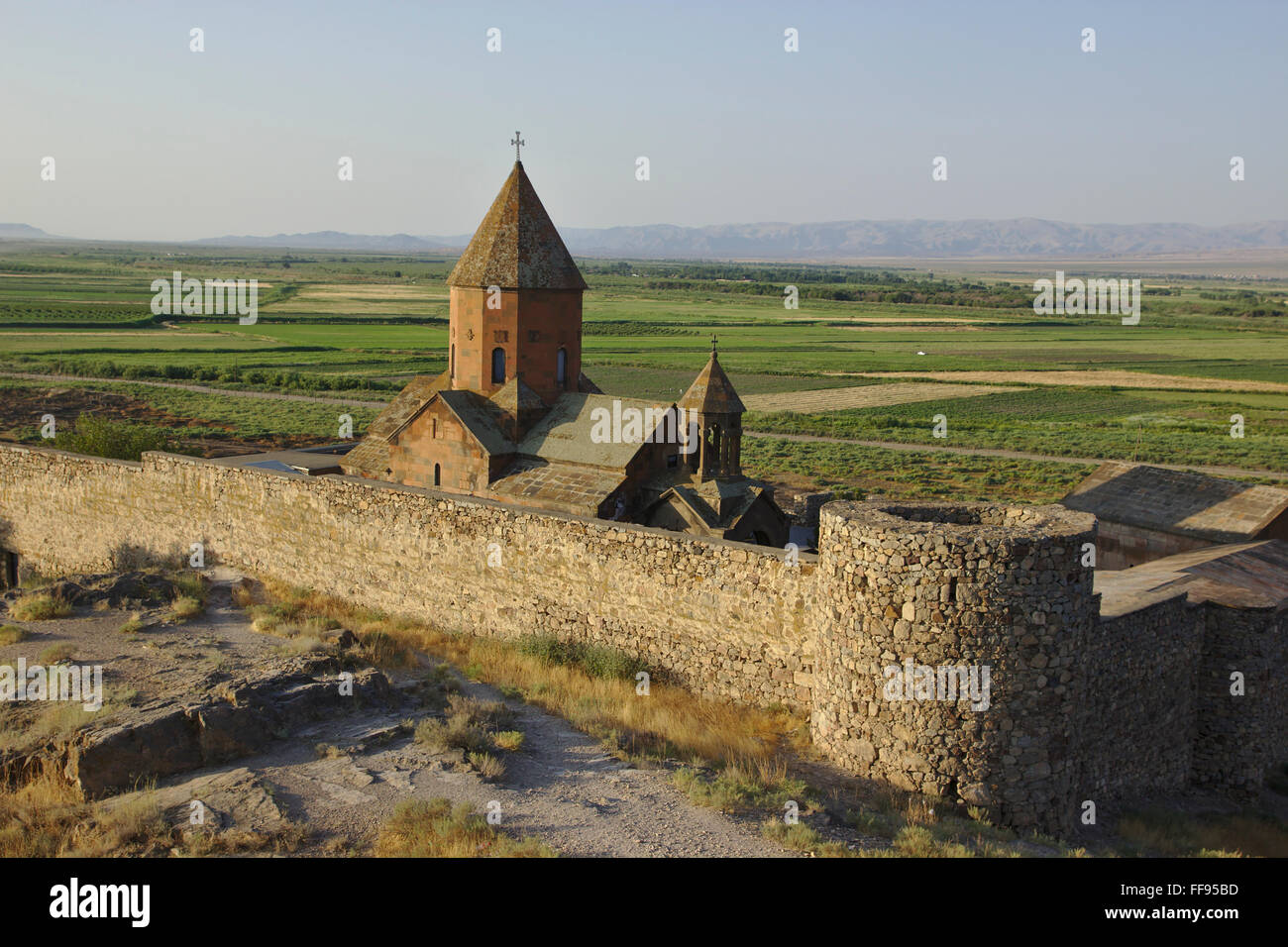 Khor Virap monastery in Armenia Stock Photo