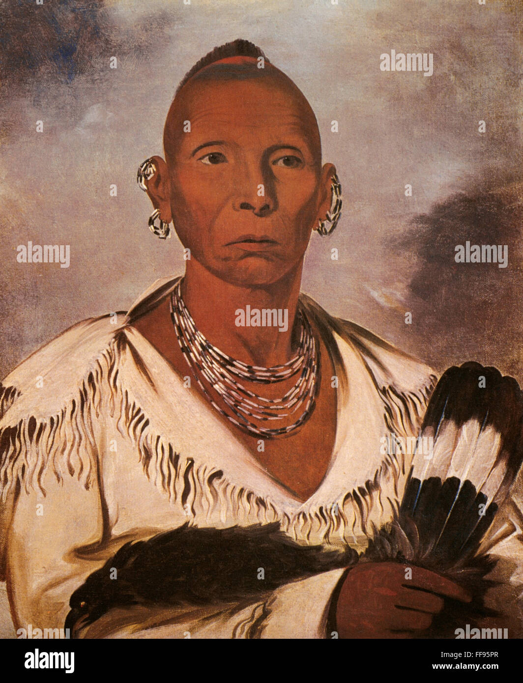 BLACK HAWK (17671838). /nNative American Sauk leader. Oil on canvas