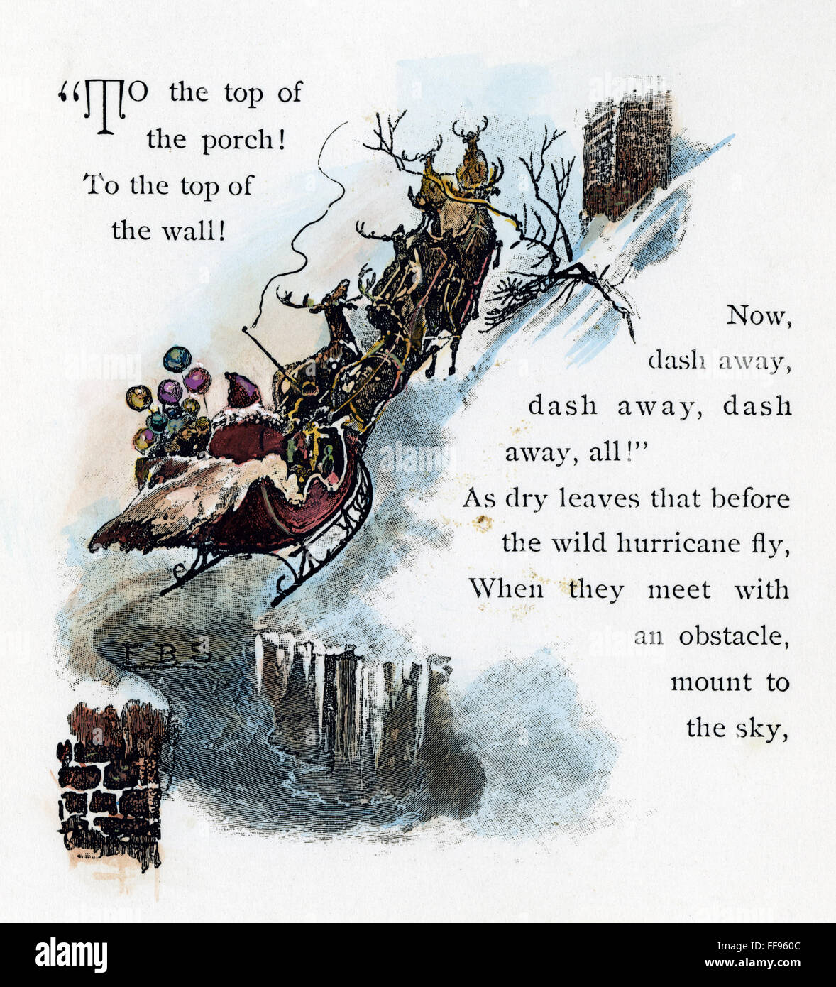 NIGHT BEFORE CHRISTMAS. /n'To the top of the porch! To the top of the