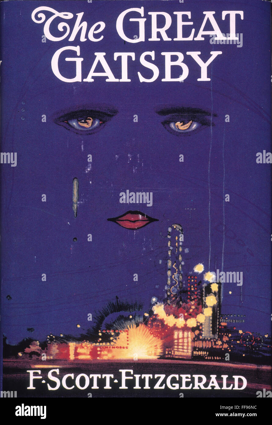 GREAT GATSBY COVER, 1925. /nCover of the first edition, 1925, of 'The Great Gatsby' by F. Scott Fitzgerald. Stock Photo