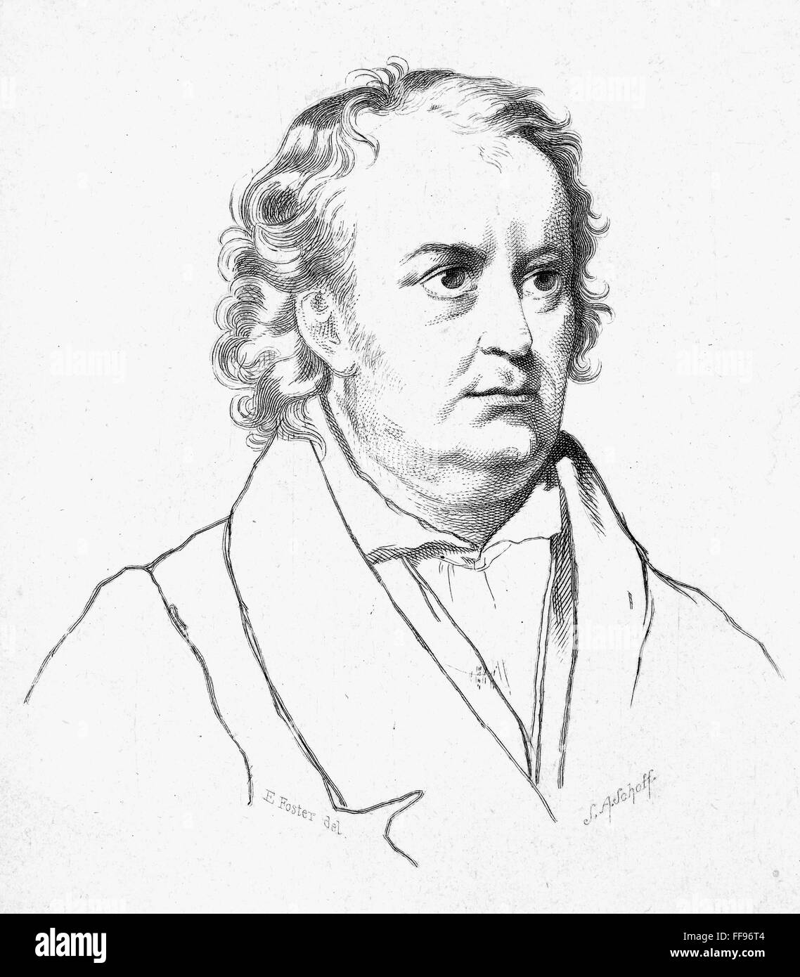 JEAN PAUL FRIEDRICH RICHTER /n(1763-1825). German writer. Etching, 19th century. Stock Photo