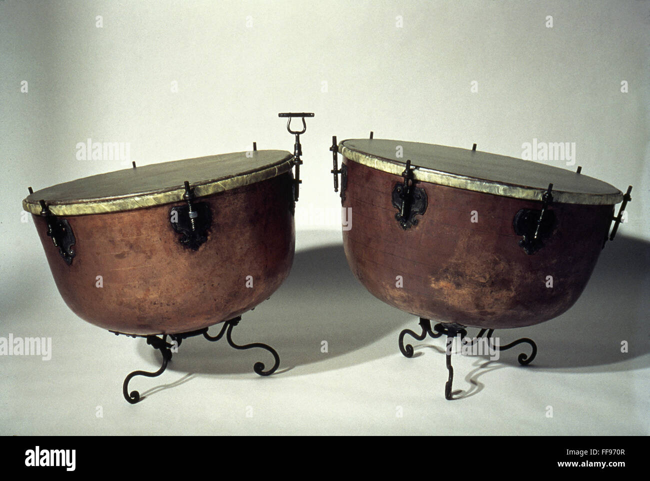 TIMPANI, 18th CENTURY. /nKettledrums. Made in Germany Stock Photo Alamy