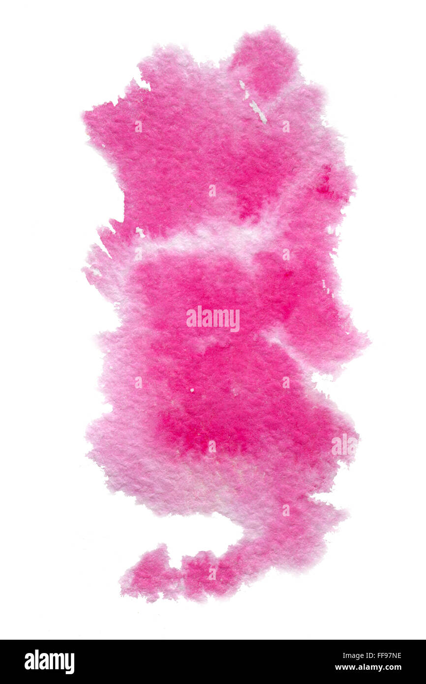 Watercolor pink stains Stock Photo Alamy