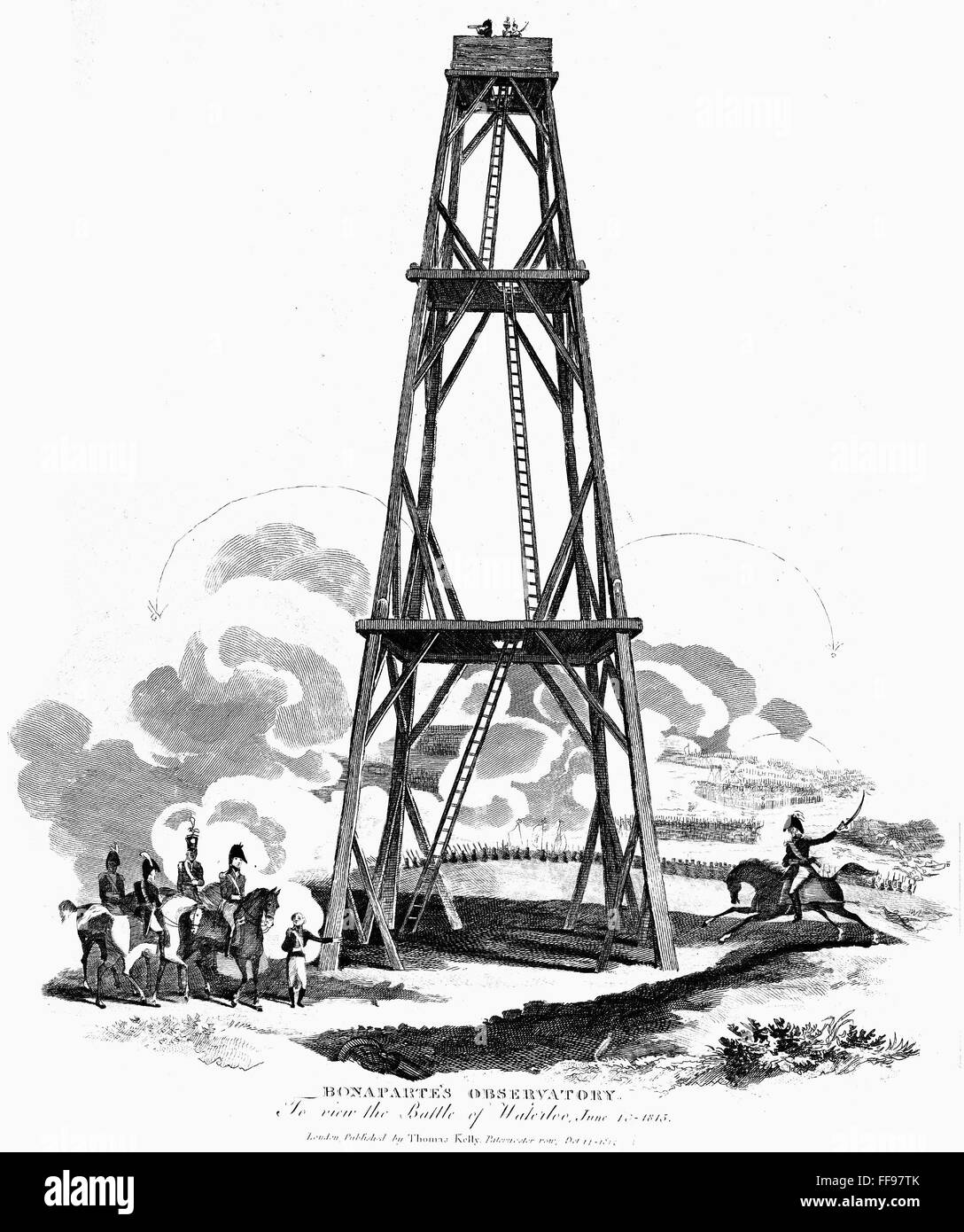 NAPOLEON I WATERLOO, 1815. /nNapoleon's observatory tower at the