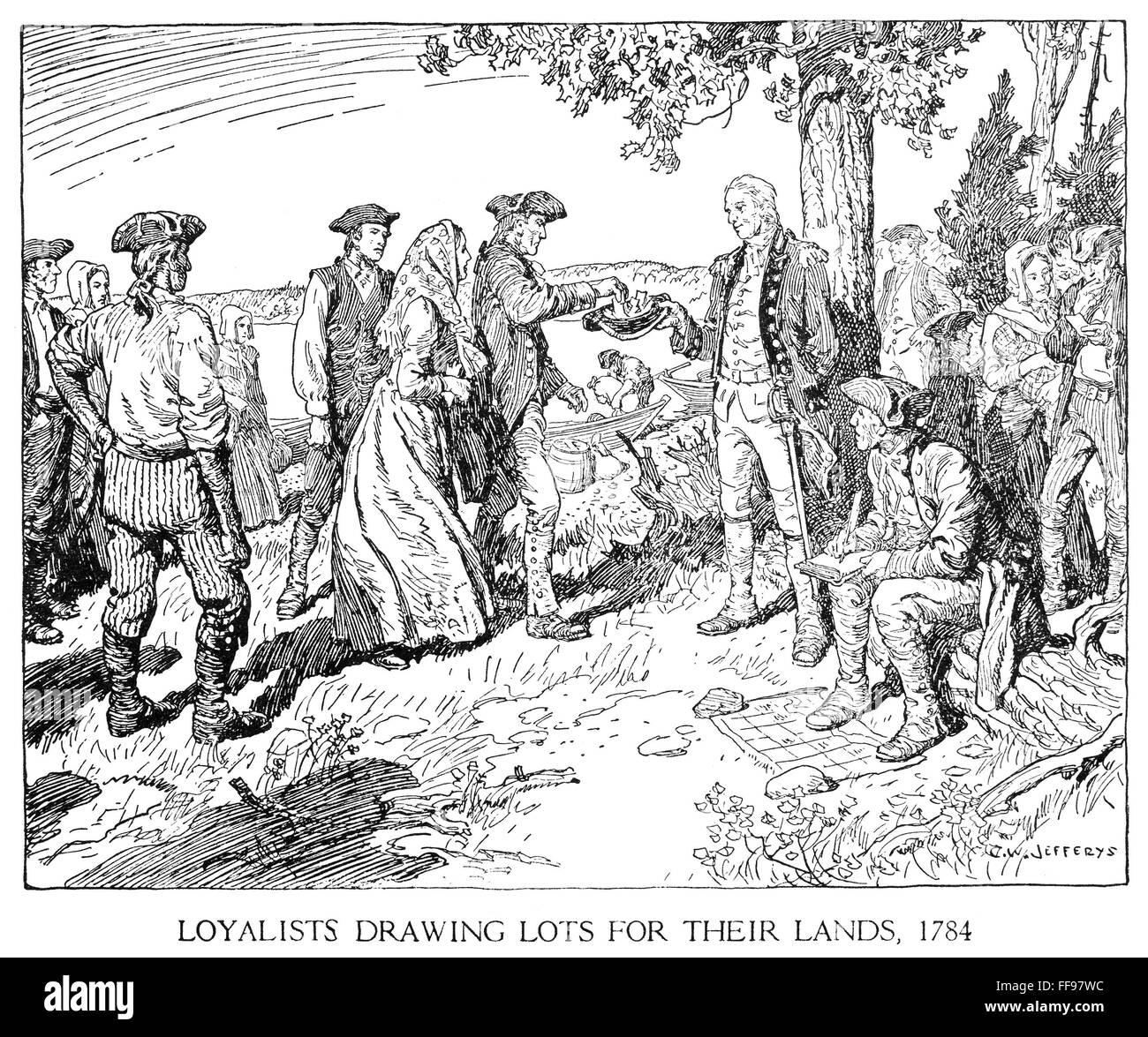 Loyalists American Revolution Drawing