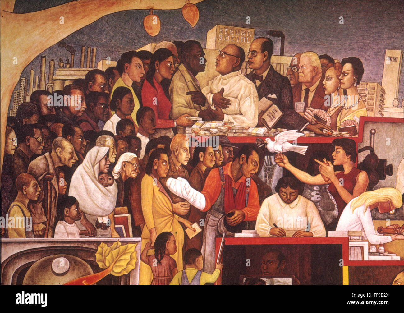 RIVERA MURAL MEDICINE. /nDetail from Diego Rivera's mural painting