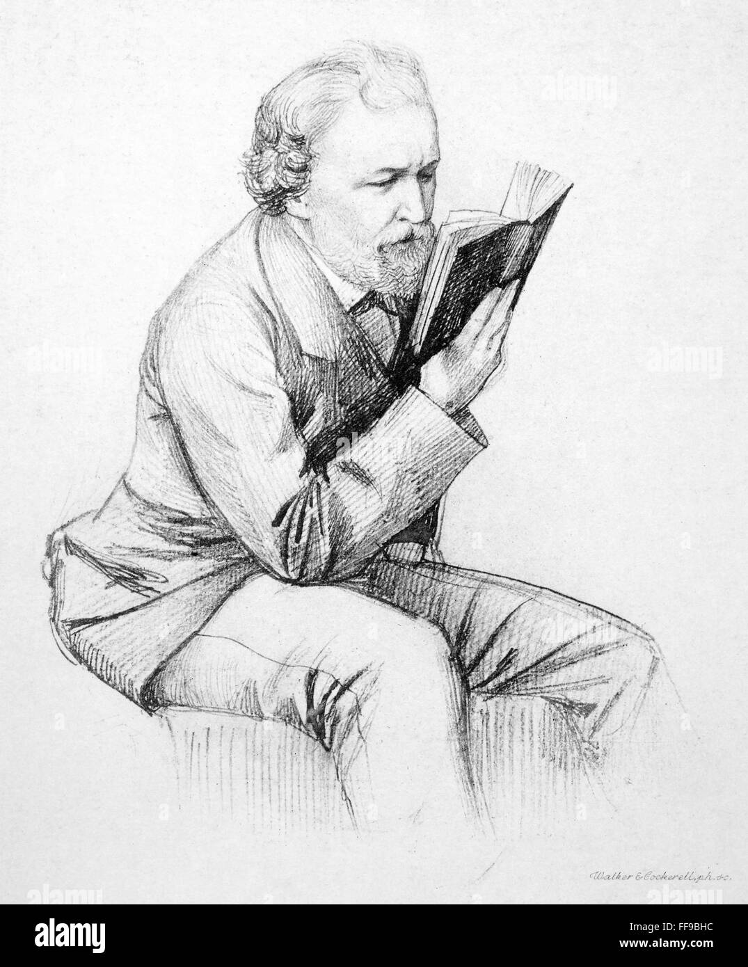 ROBERT BROWNING (18121889). /nEnglish poet. Drawing, 1869, by the Earl
