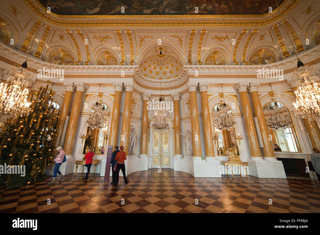 Poland, city of Warsaw, Royal Castle interior, The Great Assembly Hall ( ballroom Stock Photo - Alamy