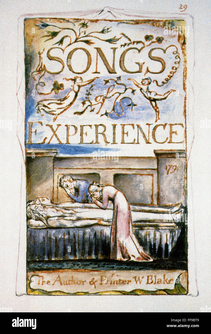 BLAKE SONGS OF EXPERIENCE. /nTitlepage from William Blake
