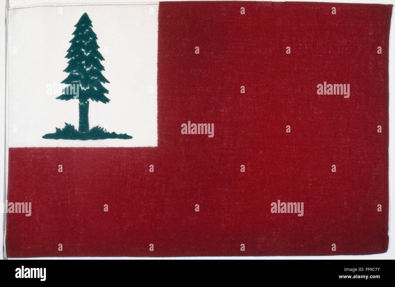 REVOLUTIONARY FLAG, 1775. /nThe Flag of New England during the