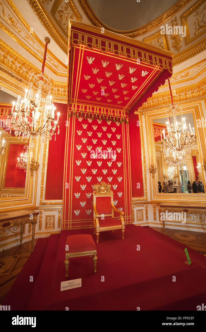Poland City Of Warsaw Royal Castle Interior The Throne
