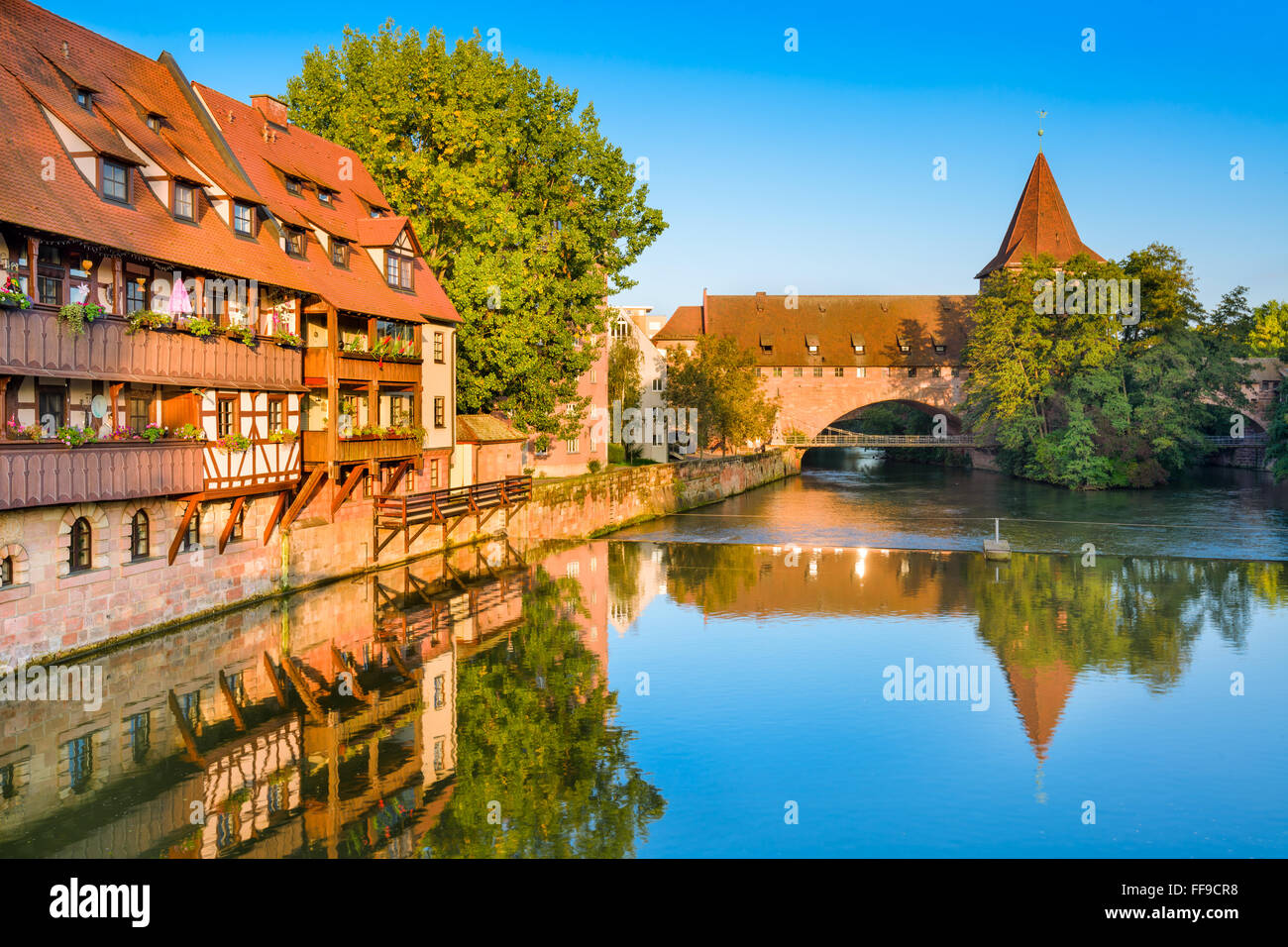Nuremberg, Germany old town on the Pegnitz River Stock Photo Alamy