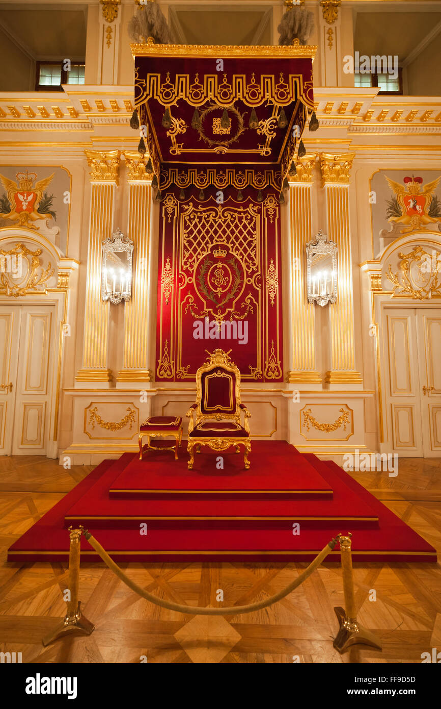 Throne Room In Royal Castle Stock Photos Throne Room In