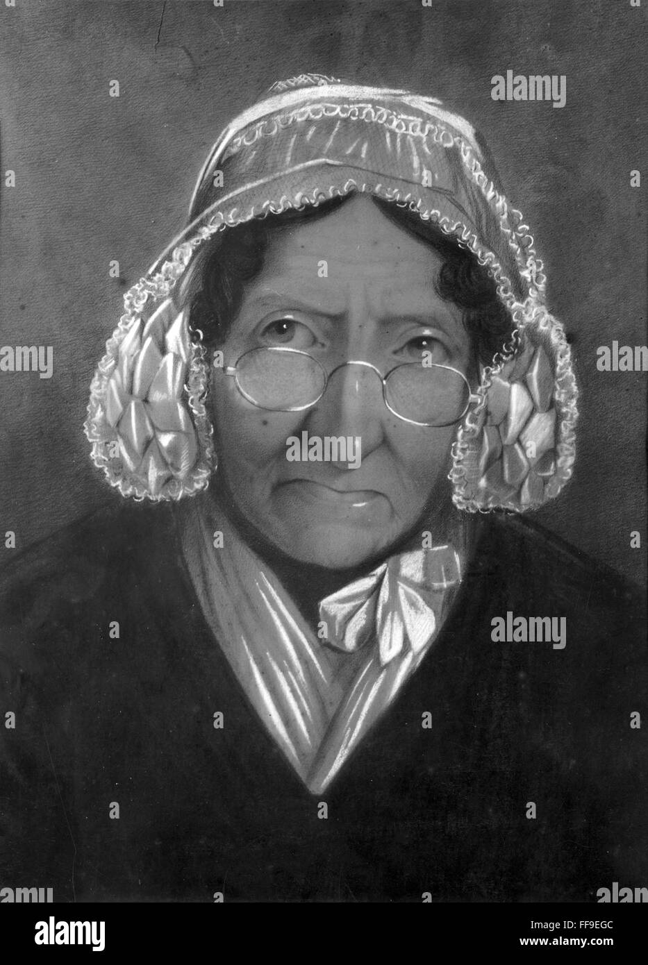 MARIE TUSSAUD (17601850). /nSwiss modeler in wax. Chalk drawing