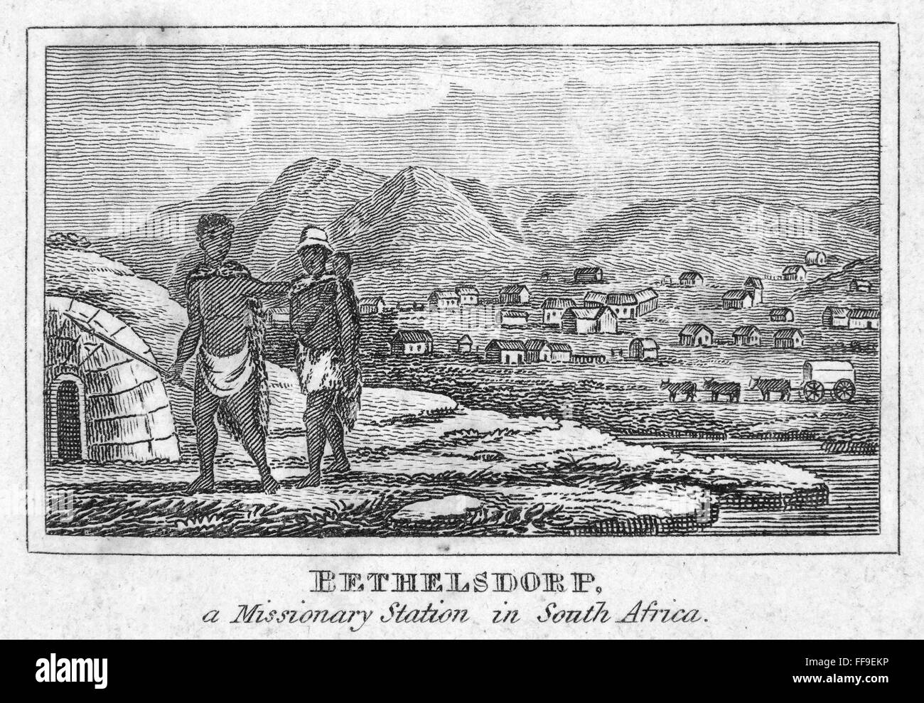 MISSIONARY STATION, 1832. /n'Bethelsdorp, a Missionary Station in South