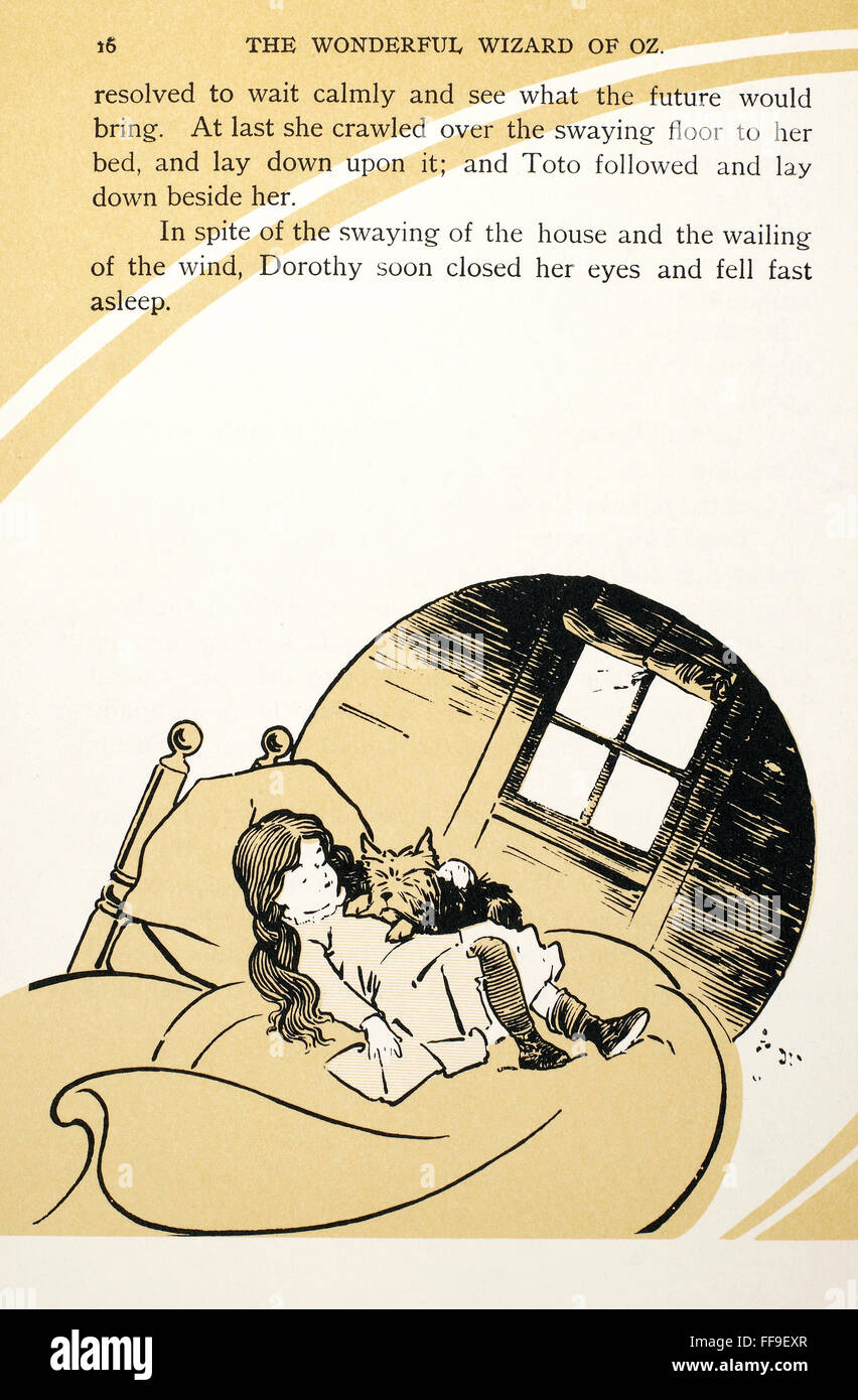 BAUM: THE WIZARD OF OZ. /nDrawing by William Wallace Denslow from the first edition L. Frank Baum's 'The Wizard of Oz,' 1900. Stock Photo