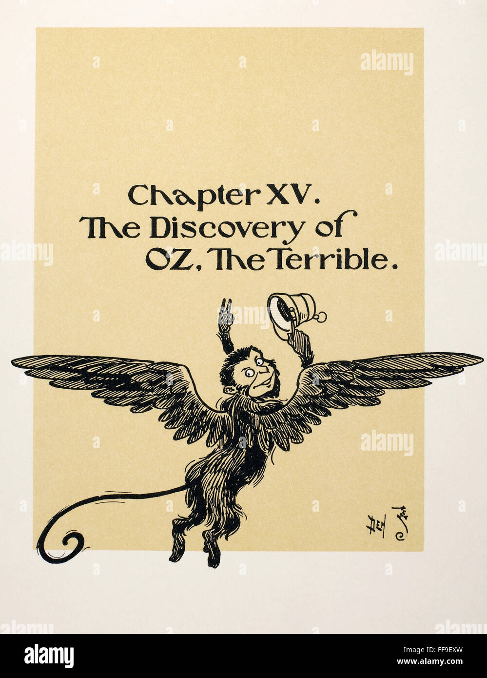 BAUM: THE WIZARD OF OZ. /nDrawing by William Wallace Denslow from the first edition of L. Frank Baum's 'The Wizard of Oz,' 1900. Stock Photo