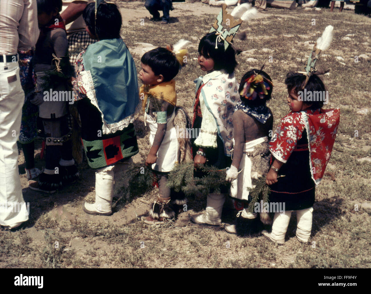 PUEBLO NATIVE AMERICAN CHILDREN. /nPueblo Native American children