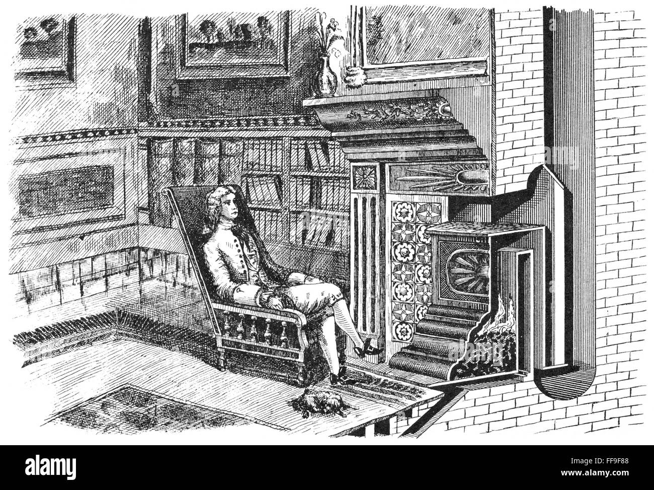 FRANKLIN STOVE. /nDesigned just before he began his electrical ...