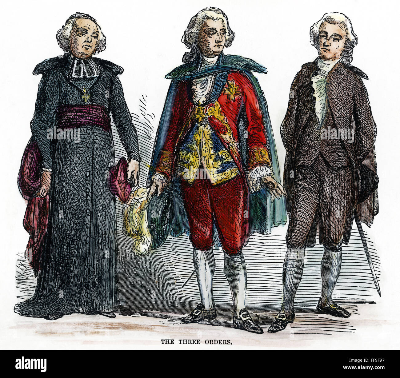 FRENCH SOCIETY ORDERS. /nThe orders of the clergy, nobility, and Stock Photo 95481267 Alamy