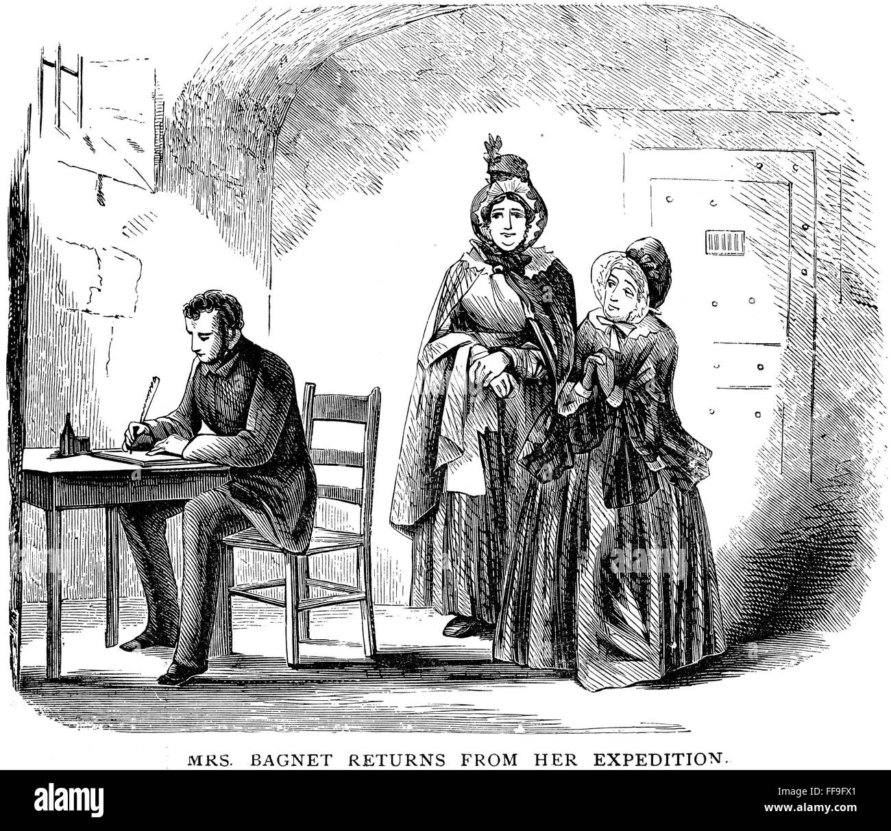 DICKENS: BLEAK HOUSE. /n'Mrs. Bagnet returns from her expedition.' Wood ...