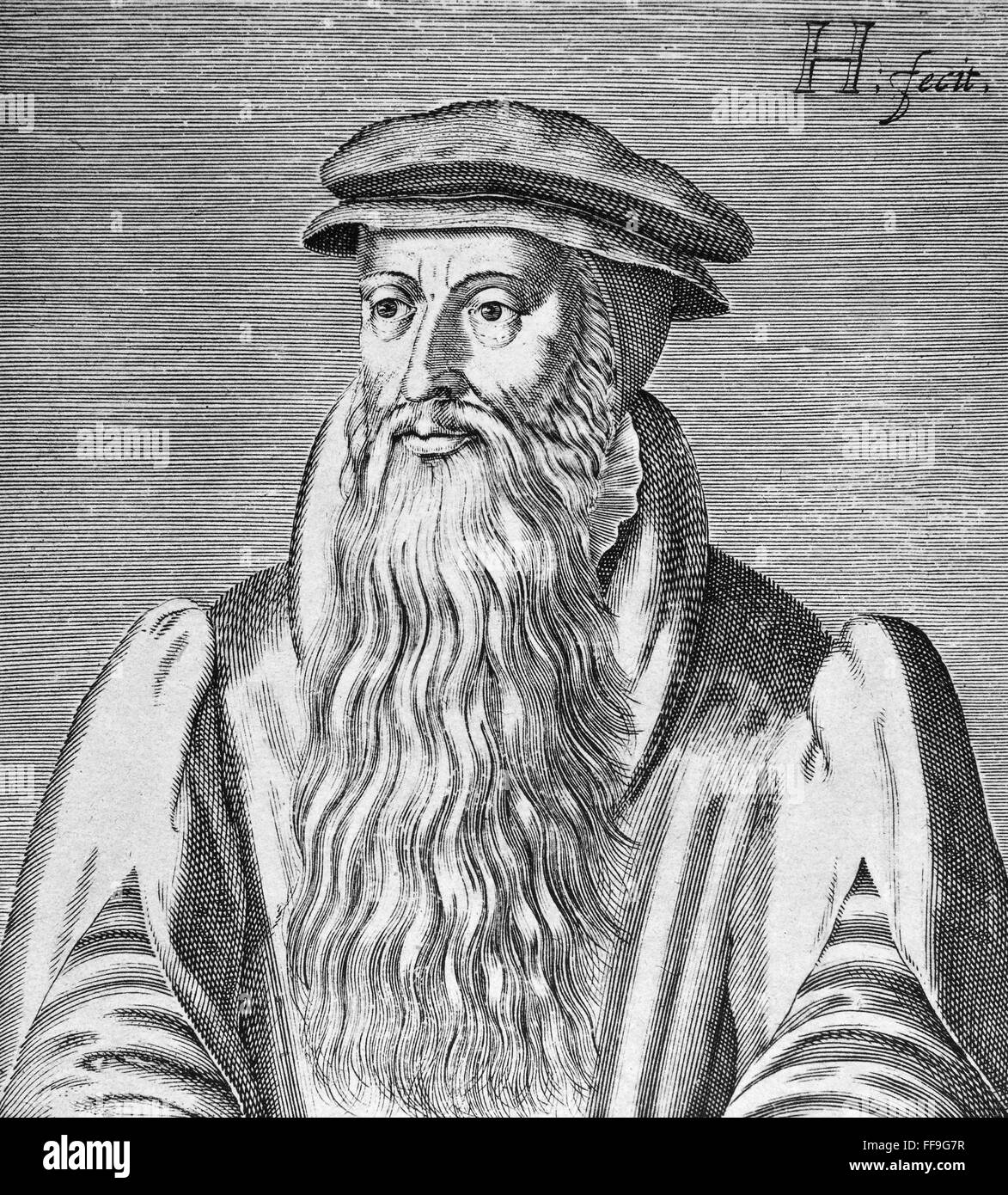 JOHN KNOX (15051572). /nScottish religious reformer. Line engraving