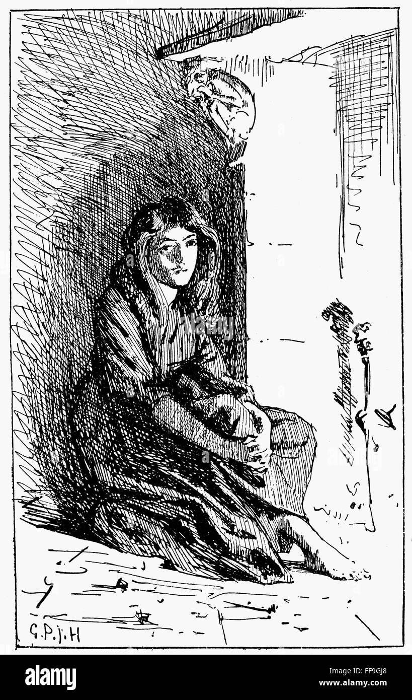 PERRAULT CINDERELLA, 1891. /nPenandink drawing, 1891, by