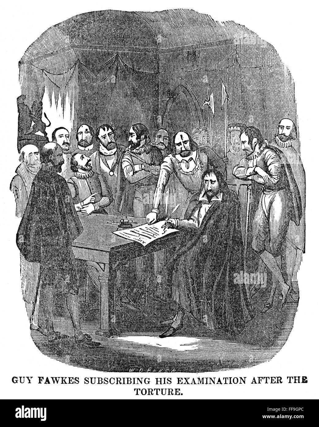 GUY FAWKES 1570 1606 nEnglish Conspirator Guy Fawkes Signing His guy-fawkes-1570-1606-nenglish-conspirator-guy-fawkes-signing-his