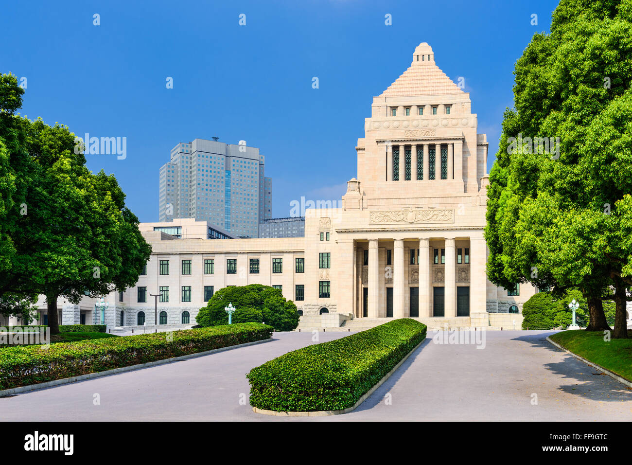 Japanese Diet House in Tokyo, Japan. Stock Photo