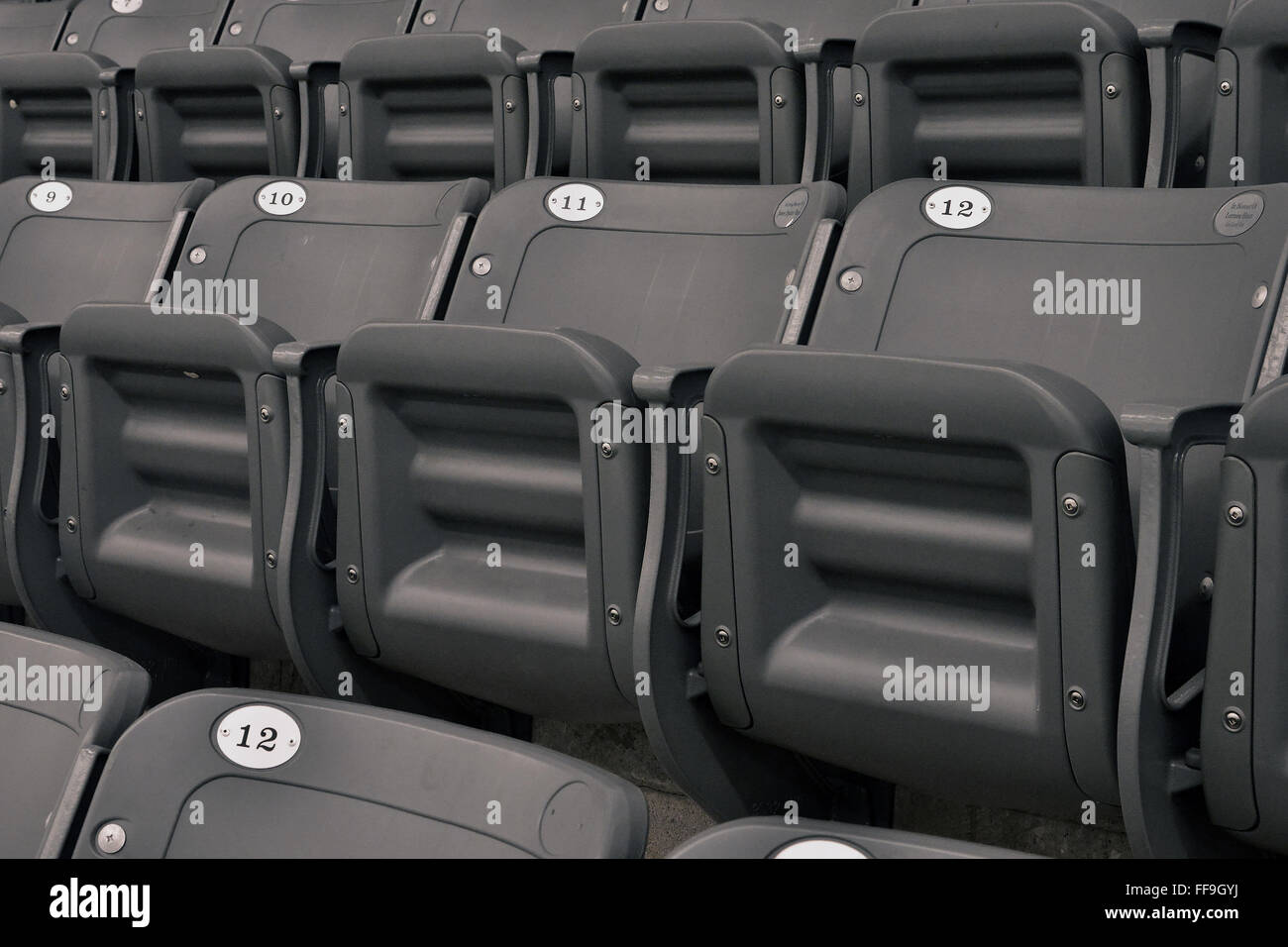 Stadium seats Stock Photo