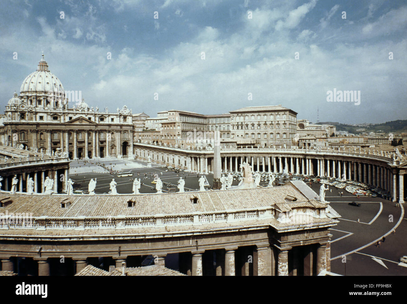 ST. PETER'S BASILICA. /nRome, Italy. Photograph. Stock Photo