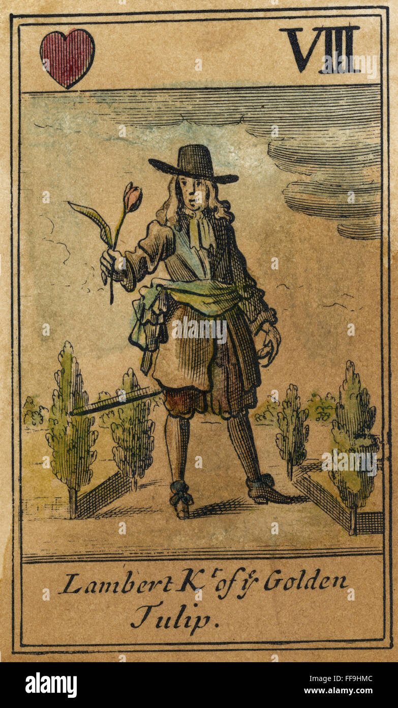 CROMWELL: SATIRE, 1679. /nEnglish playing card, satirizing Oliver Cromwell's government. Stock Photo