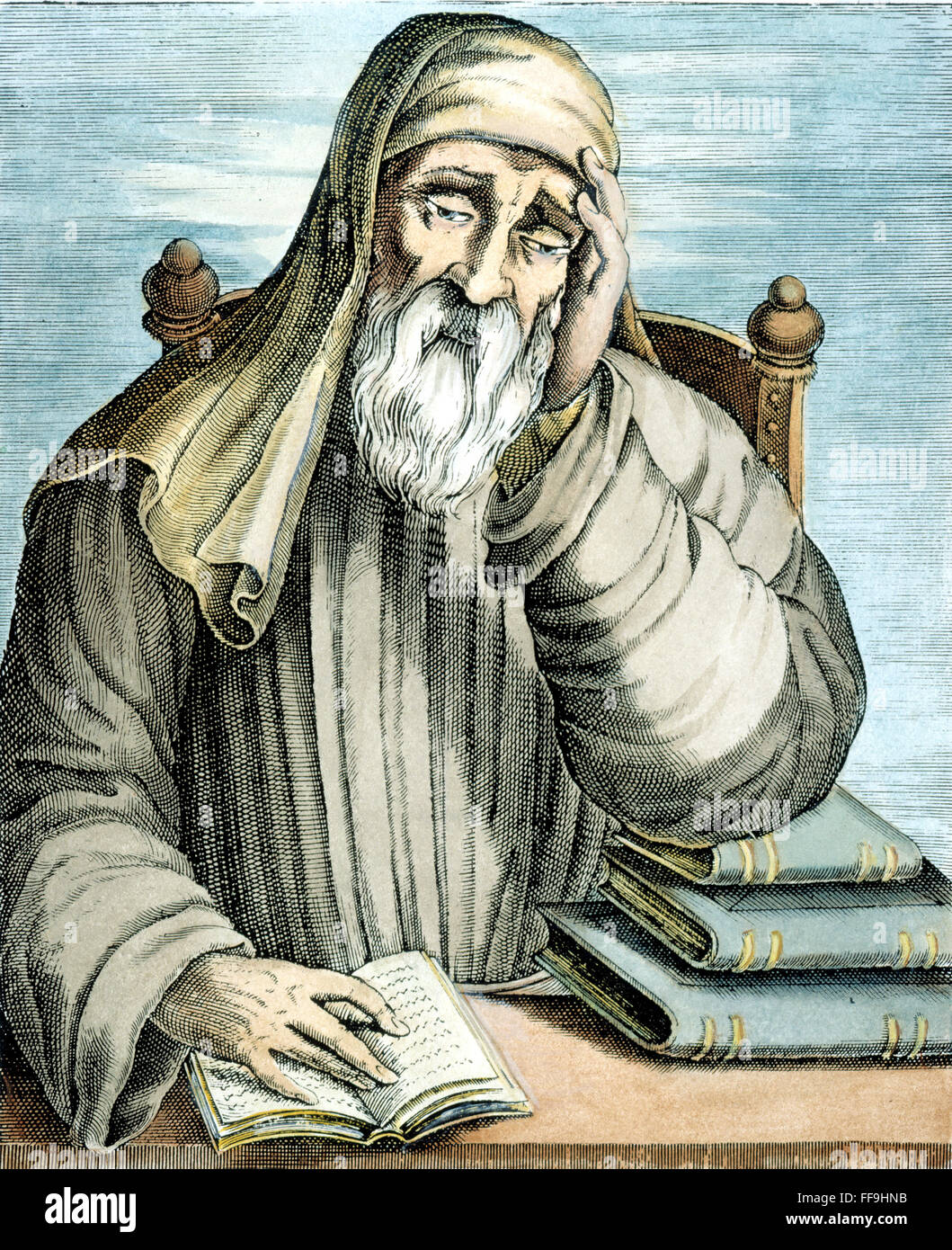 PLUTARCH (46?-120?). /nLine engraving, French, 1541. Stock Photo