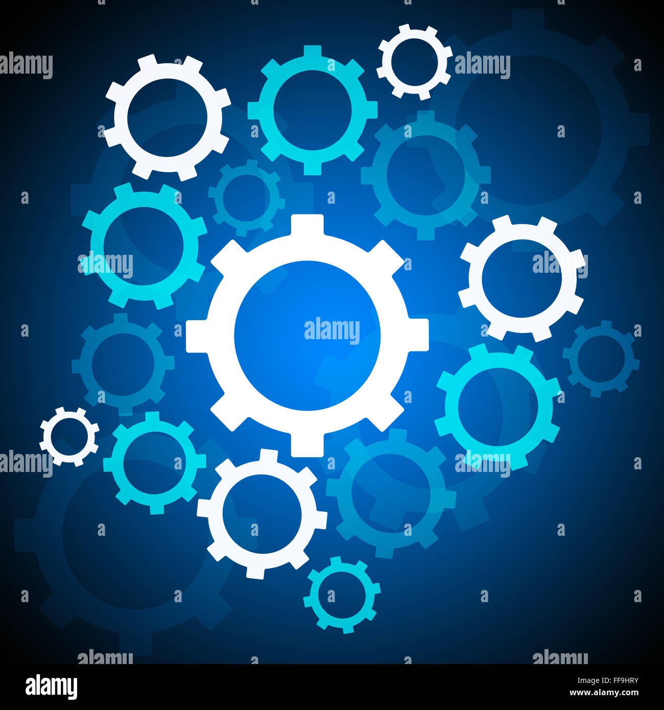 Abstract background with mechanical gears Stock Photo - Alamy