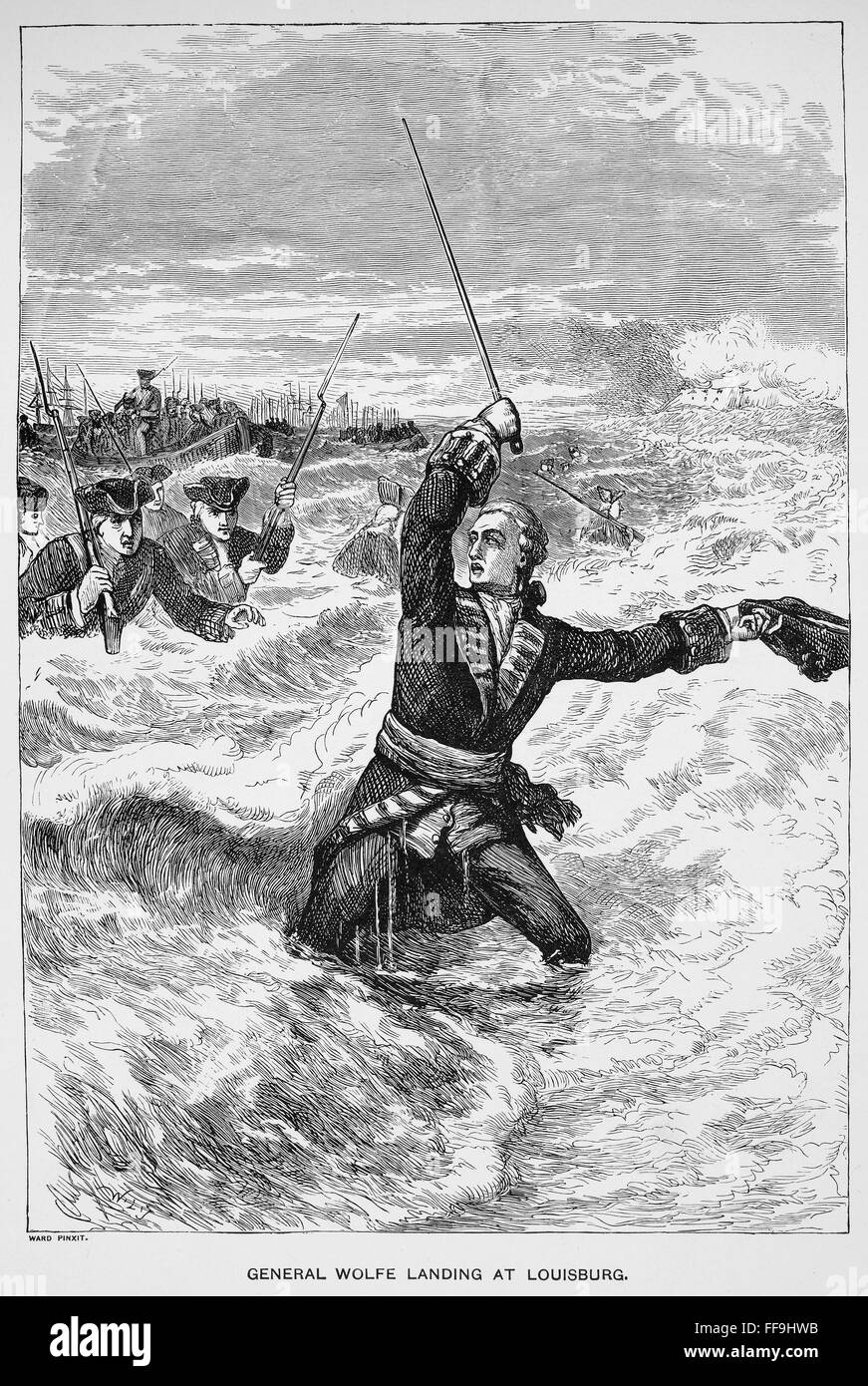 JAMES WOLFE (17271759). /nBritish army officer. General Wolfe landing