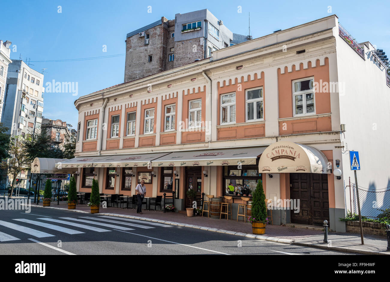trattoria Campania Italian restaurant in Belgrade, Serbia Stock Photo