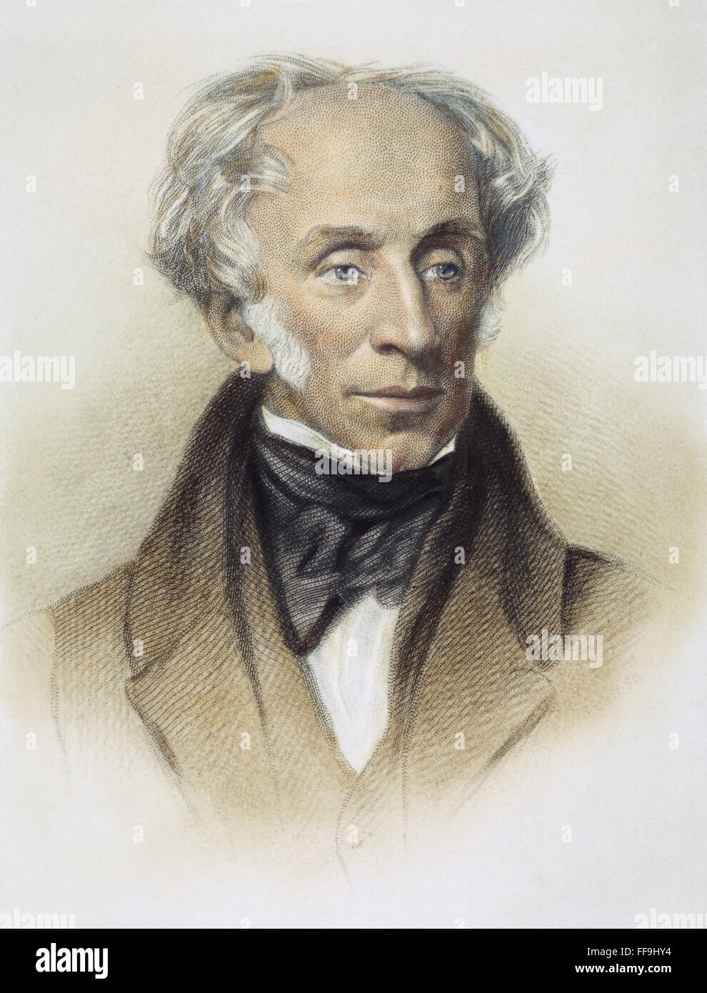 WILLIAM WORDSWORTH /n(1770-1850). English poet. Stipple engraving, 19th century. Stock Photo