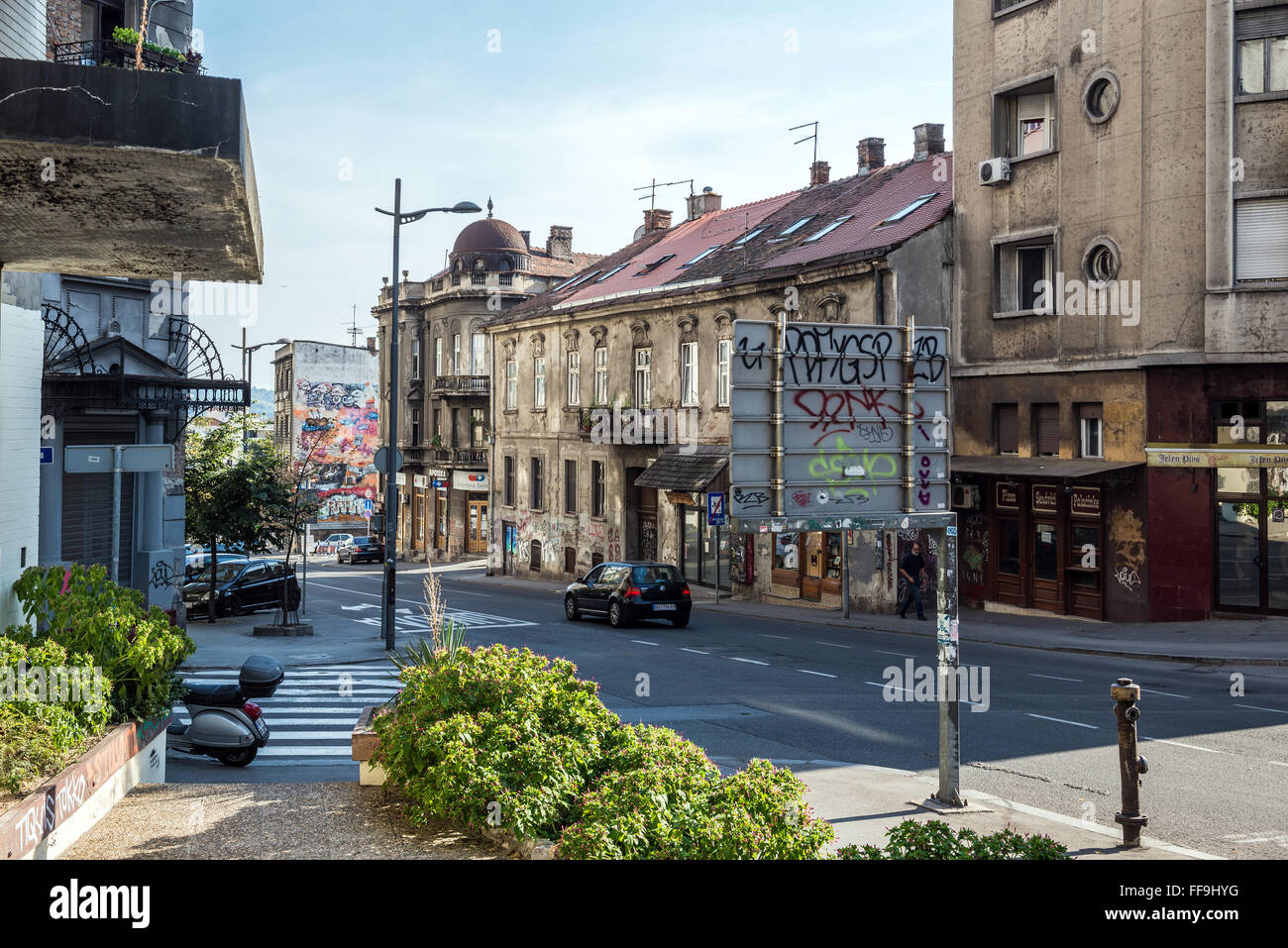 Pop Lukina Street in Belgrade, Serbia Stock Photo - Alamy