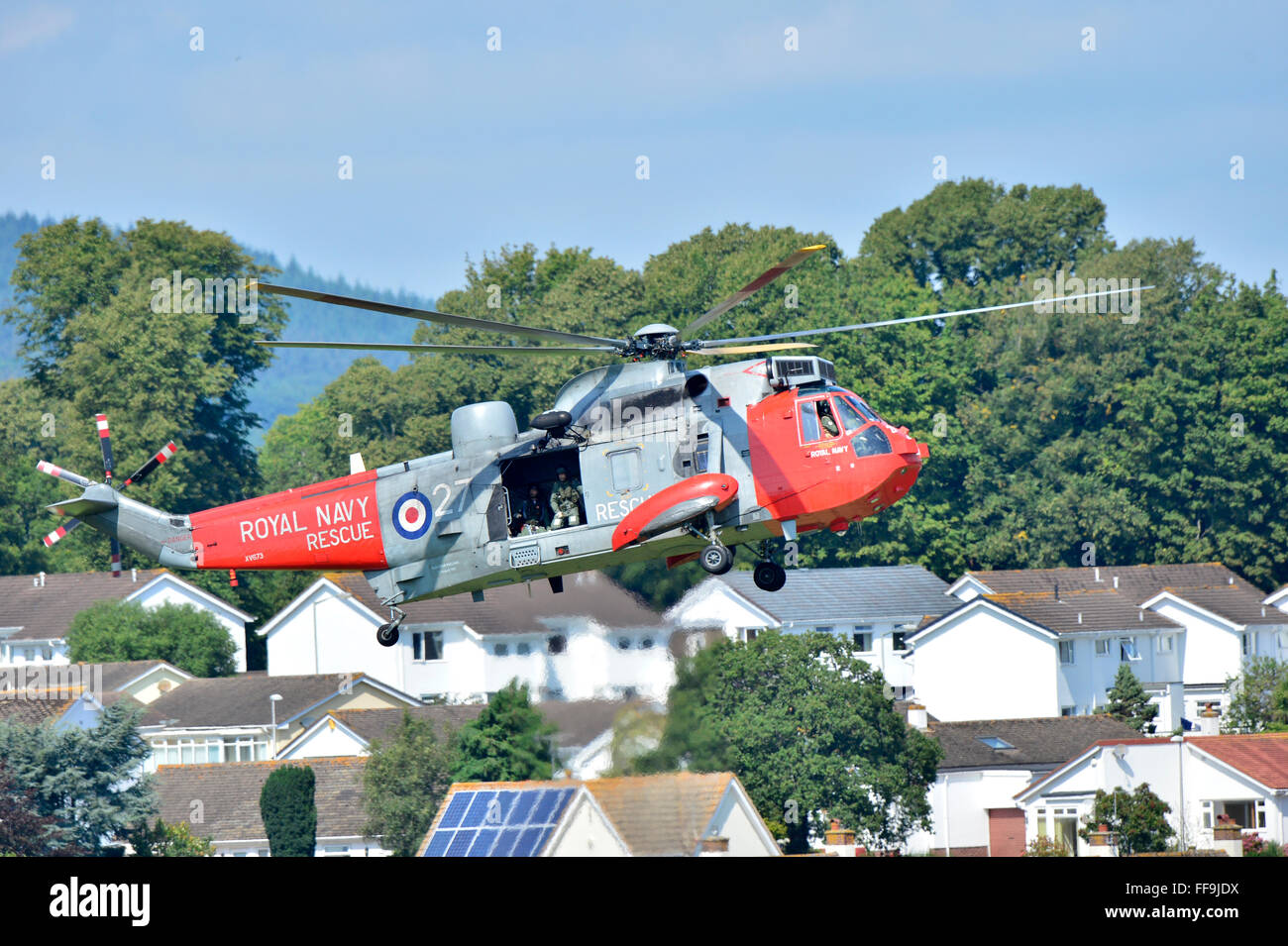 Sea King MK5 Search & Rescue Helicopter (Royal Navy Rescue) Stock Photo
