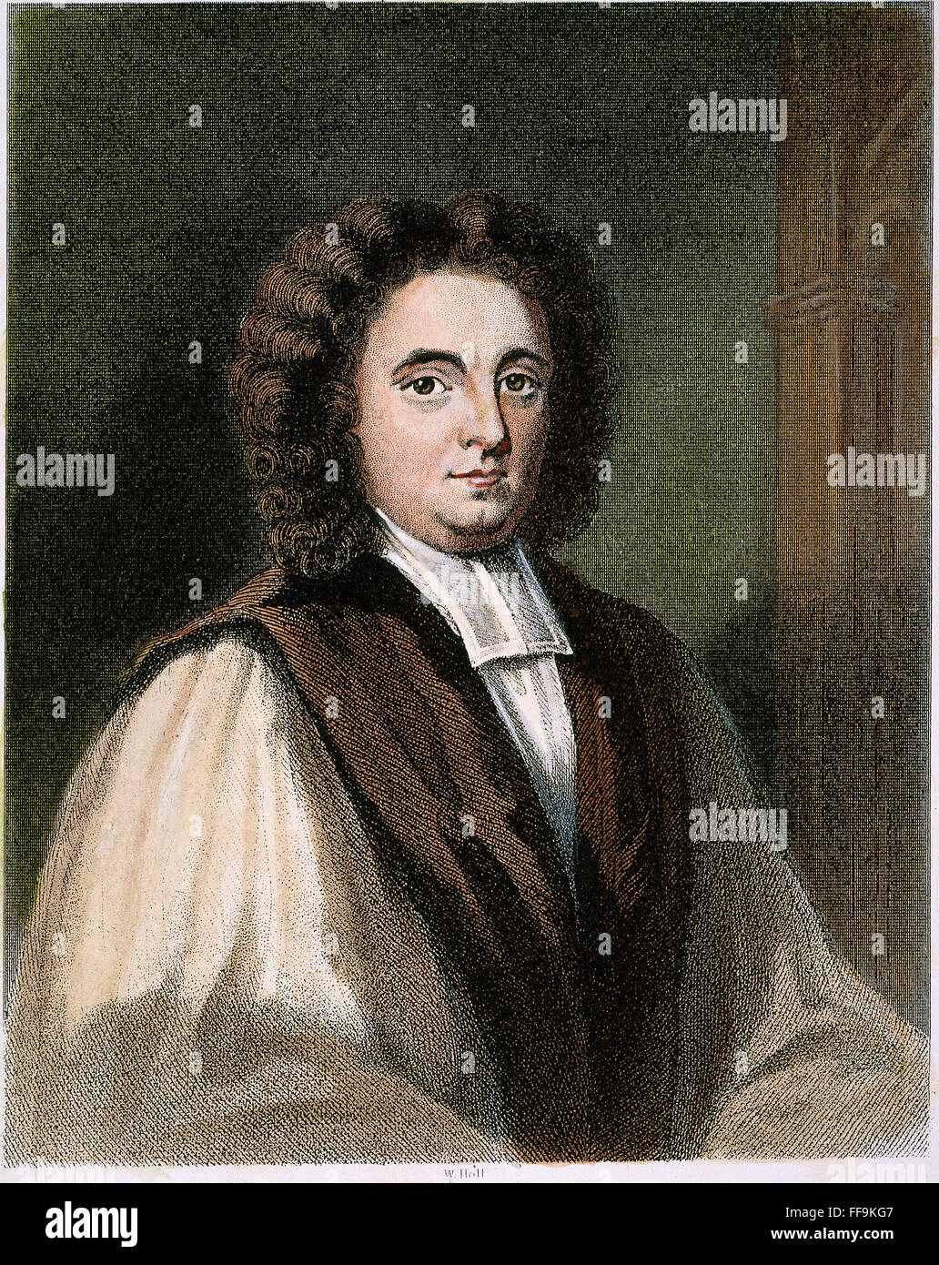 GEORGE BERKELEY (1685-1753). /nIrish philosopher. Line and stipple engraving, 19th century. Stock Photo