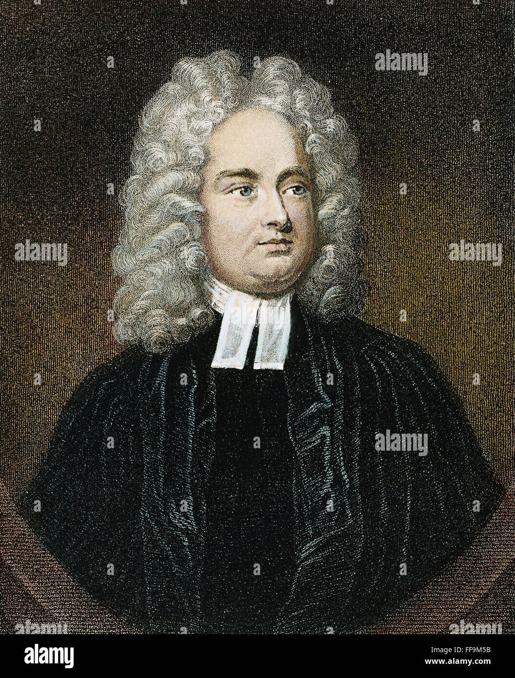 JONATHAN SWIFT (1667-1745). /nEnglish churchman and writer. Stipple engraving, English, 19th century. Stock Photo