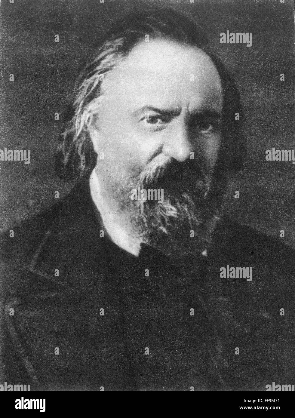 ALEKSANDR IVANOVICH HERZEN /n(1812-1870). Russian writer and political agitator. Oil on canvas by Nicholas Gay, 1867. Stock Photo